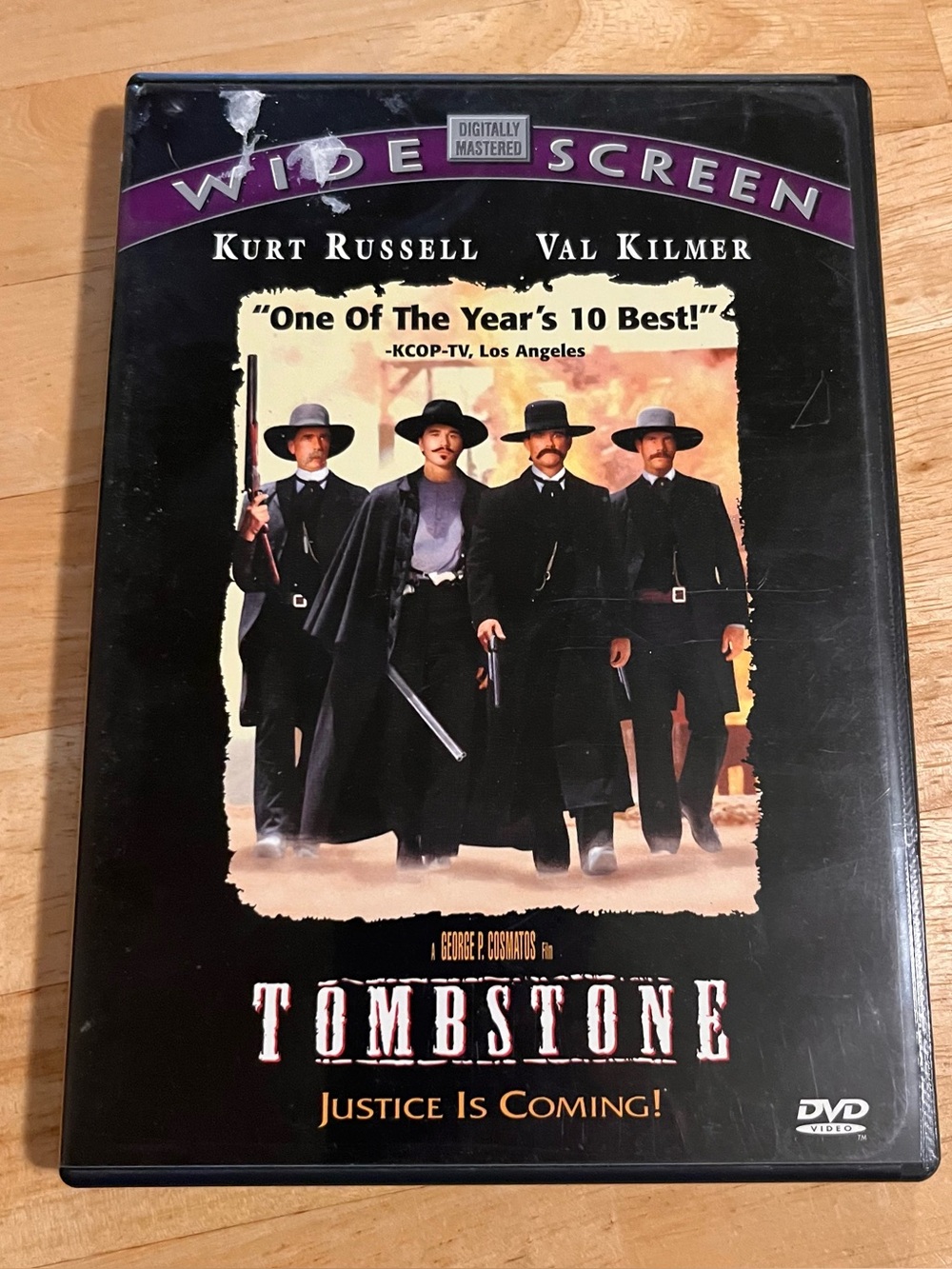 Tombstone DVD Widescreen Kurt Russell Val Kilmer